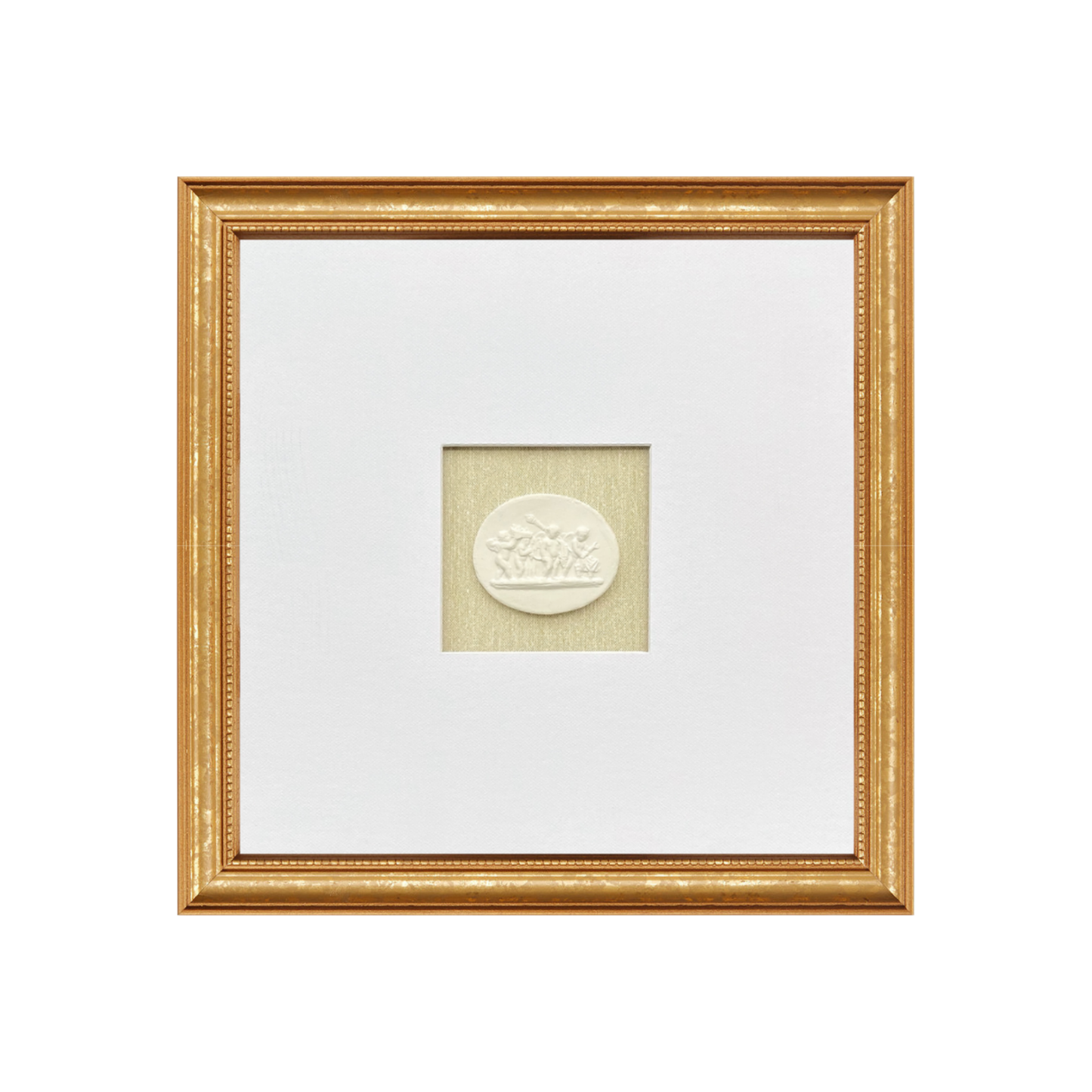 12x12 Gold Framed Intaglio