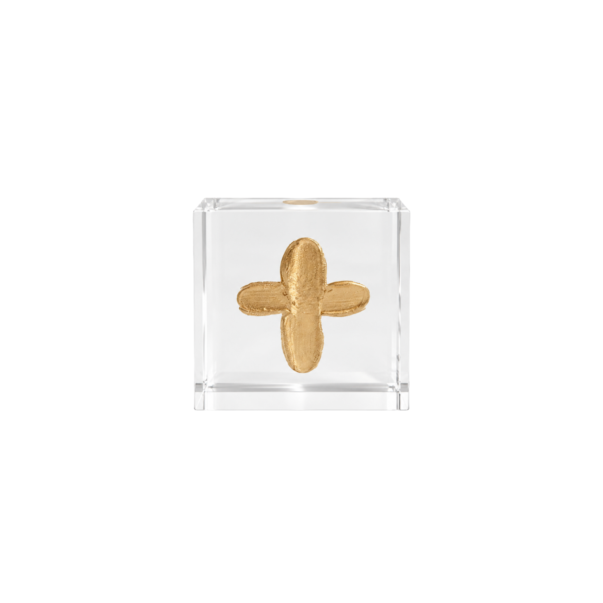 2x2 Single Gold Cross Acrylic