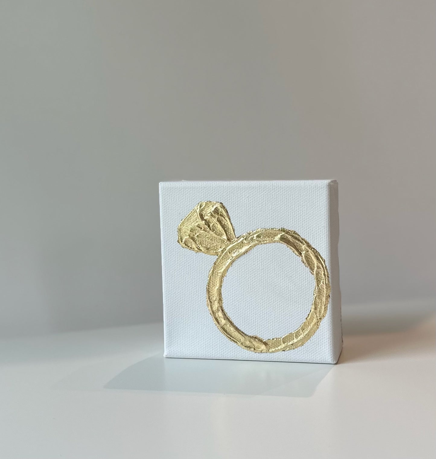 4x4 Canvas - Painted Gold Ring Season