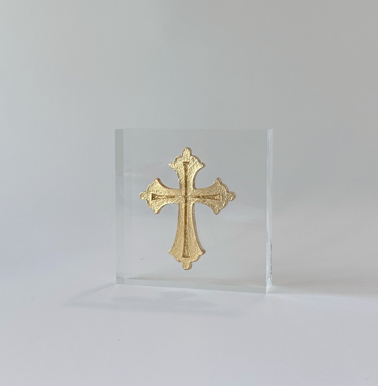 4x4 Acrylic - Cross Intaglio
