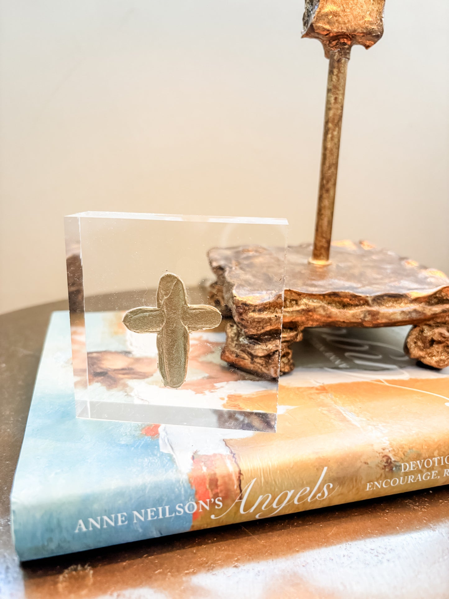 3x3 Acrylic - Single Painted Cross