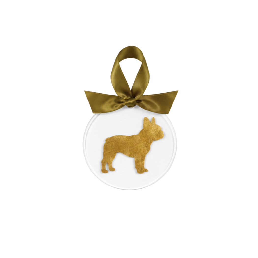 Gold Leaf Dog Breed Acrylic Ornament