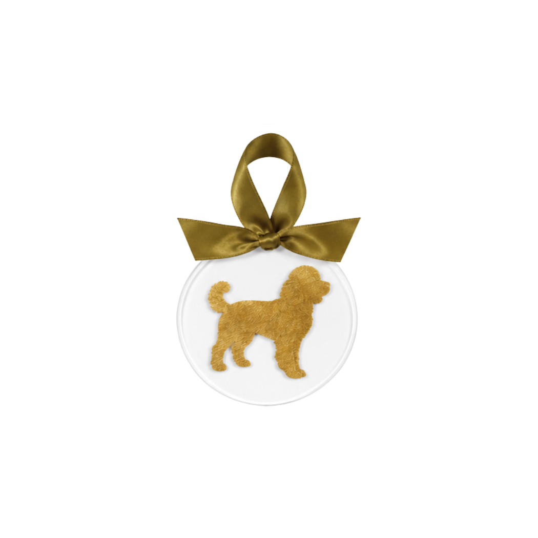 Gold Leaf Dog Breed Acrylic Ornament