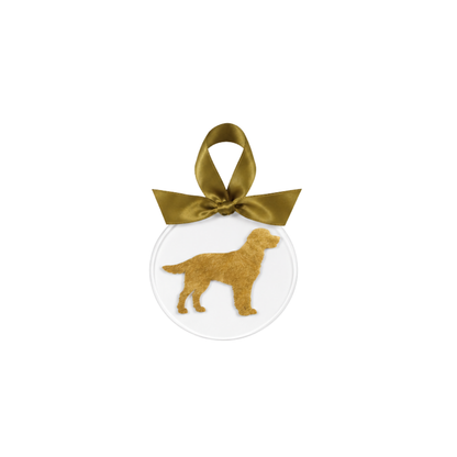 Gold Leaf Dog Breed Acrylic Ornament
