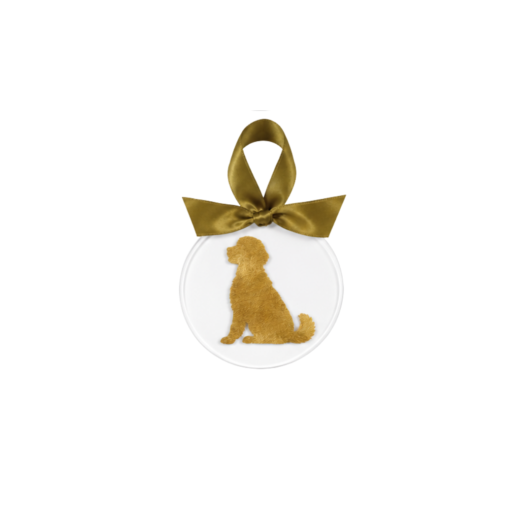 Gold Leaf Dog Breed Acrylic Ornament