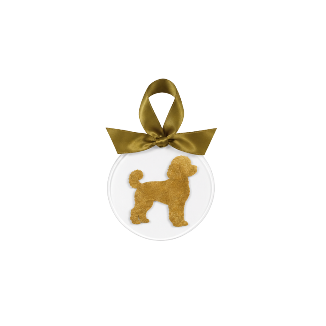 Gold Leaf Dog Breed Acrylic Ornament