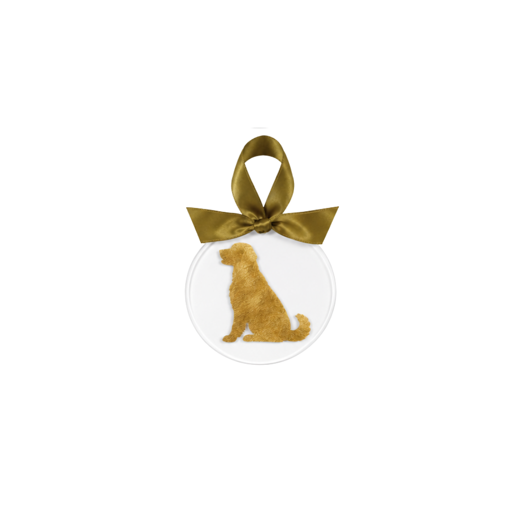 Gold Leaf Dog Breed Acrylic Ornament