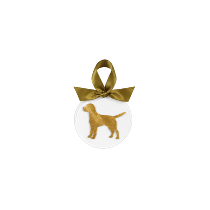 Gold Leaf Dog Breed Acrylic Ornament