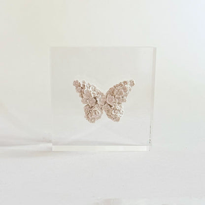 3x3 Butterfly Intaglio Acrylic