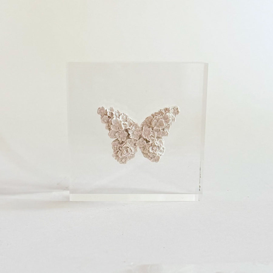 3x3 Butterfly Intaglio Acrylic