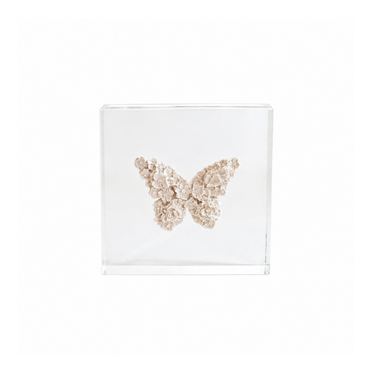 3x3 Butterfly Intaglio Acrylic