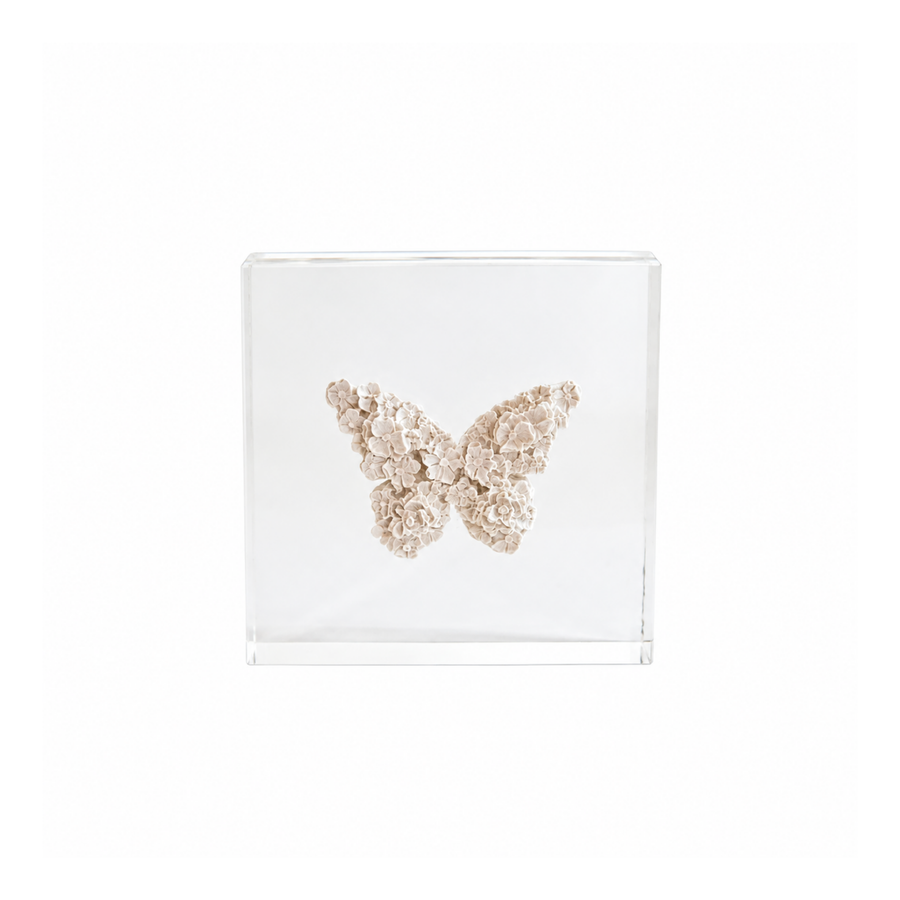 3x3 Butterfly Intaglio Acrylic