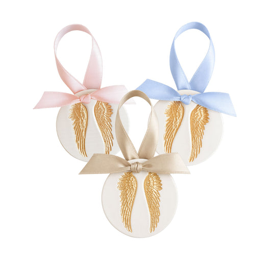 Round Angel Wing Ornament