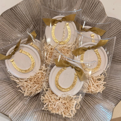 Gold Leaf Horseshoe Ornament