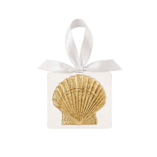 Seashell on Acrylic Ornamnent