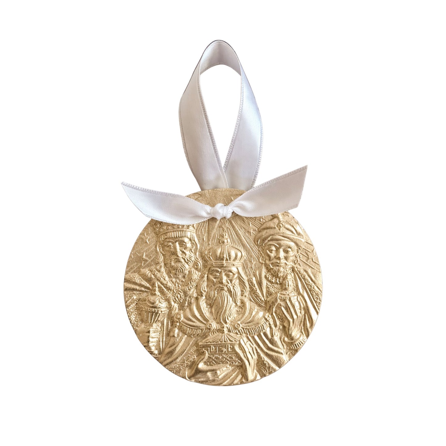 Round Three Wisemen Ornament